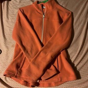 fleece jacket size medium. is a peachy/pink color from old navy.